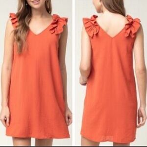 Entro Ruffle Sleeveless slip dress size Large